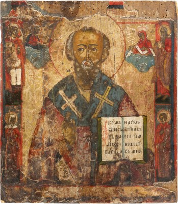 Picture IKONE MIT DEM HEILIGEN NIKOLAUS DEM WUNDERTÄTER