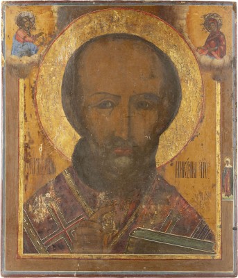 Picture GROSSFORMATIGE IKONE MIT DEM HEILIGEN NIKOLAUS VON MYRA