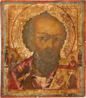 Picture GROSSFORMATIGE IKONE MIT DEM HEILIGEN NIKOLAUS VON MYRA