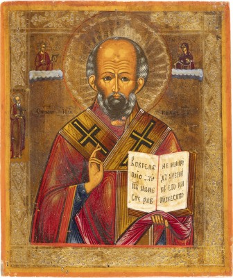 Picture IKONE MIT DEM HEILIGEN NIKOLAUS VON MYRA