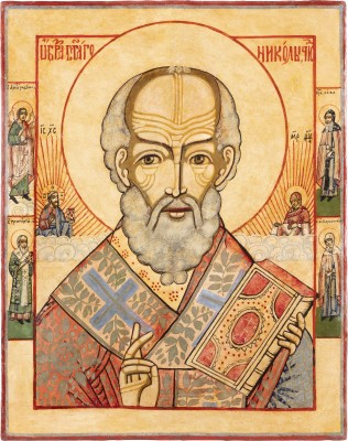 Picture GROSSFORMATIGE IKONE MIT DEM HEILIGEN NIKOLAUS VON MYRA