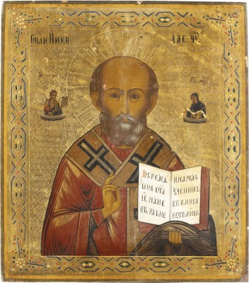 Picture IKONE MIT DEM HEILIGEN NIKOLAUS VON MYRA