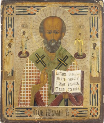 Picture IKONE MIT DEM HEILIGEN NIKOLAUS VON MYRA