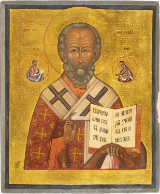 Picture GROSSE IKONE MIT DEM HEILIGEN NIKOLAUS VON MYRA