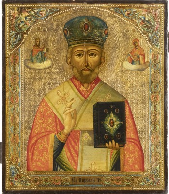 Bild IKONE MIT DEM HEILIGEN NIKOLAUS VON MYRA