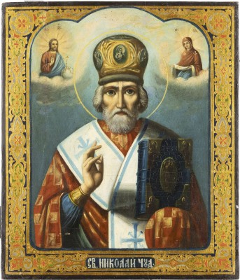 Bild IKONE MIT DEM HEILIGEN NIKOLAUS VON MYRA