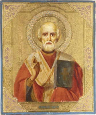Bild IKONE MIT DEM HEILIGEN NIKOLAUS VON MYRA