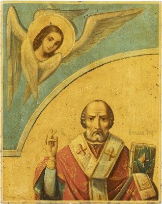 Bild IKONE MIT DEM HEILIGEN NIKOLAUS VON MYRA