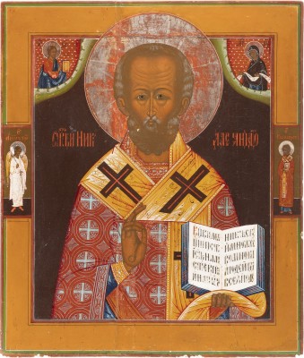 Picture MONUMENTALE IKONE MIT DEM HEILIGEN NIKOLAUS VON MYRA