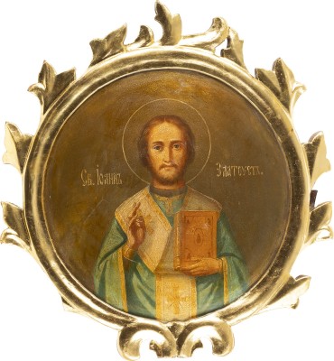 Bild GROSSE IKONE MIT DEM HEILIGEN JOHANNES CHRYSOSTOMUS