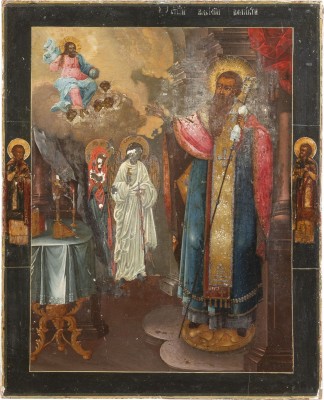 Picture GROSSE IKONE MIT DEM HEILIGEN BASILIUS DEM GROSSEN