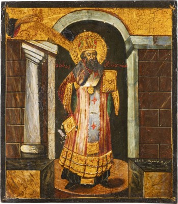 Picture DATIERTE IKONE MIT DEM HEILIGEN ATHANASIOS