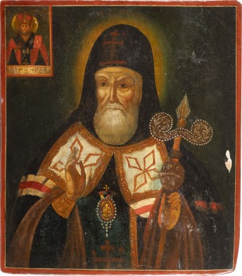 Picture GROSSE IKONE MIT DEM HEILIGEN MITROFAN VON WORONESCH