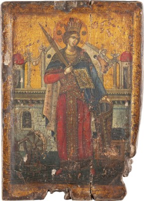 Picture IKONE MIT DER HEILIGEN KATHARINA
