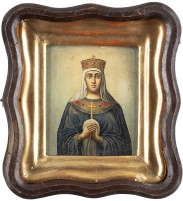 Bild KLEINE IKONE MIT DER HEILIGEN OLGA IM KIOT