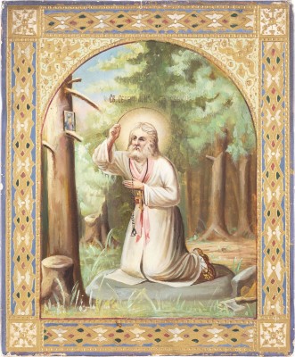 Picture IKONE MIT DEM HEILIGEN SERAFIM VON SAROW