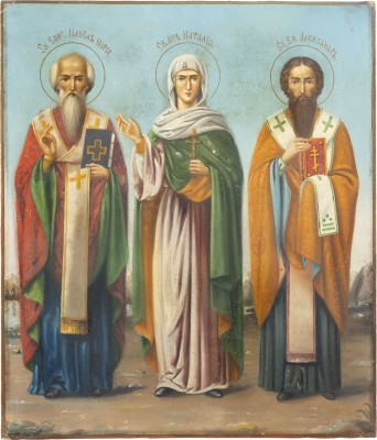 Picture IKONE MIT DEN HEILIGEN PAWEL, NATALIJA UND ALEXANDER