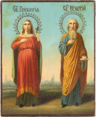 Picture KLEINE IKONE MIT DEN HEILIGEN GLIKERIA UND IGNATIUS
