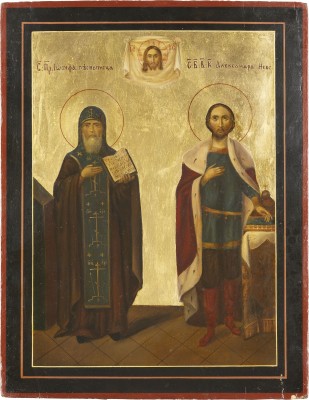 Picture GROSSE IKONE MIT DEM HEILIGEN JOSEPH UND ALEXANDER NEWSKI