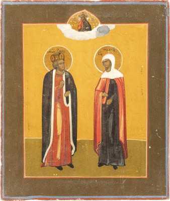 Picture IKONE MIT DEN HEILIGEN GLEB UND PELAGIA