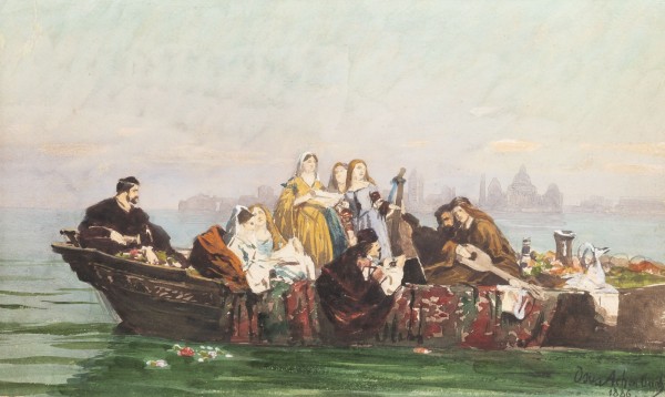 Auktion <br>ITALIENISCHE NACHT (KAHNFAHRT VOR VENEDIG) 1886