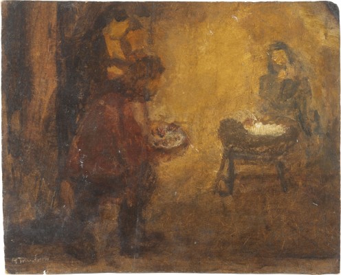 Bild ÖLSKIZZE. ANBETUNG DES KINDES. 1948