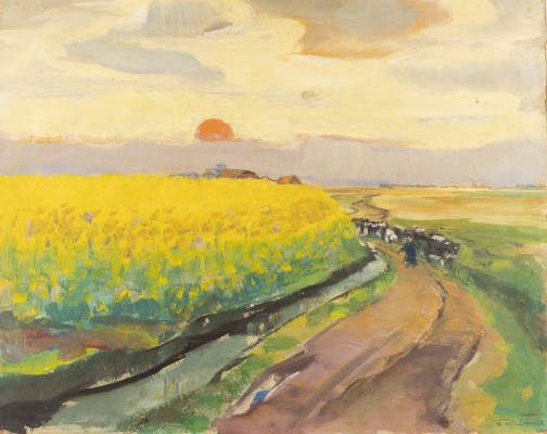 Picture KORNFELD MIT SONNENUNTERGANG