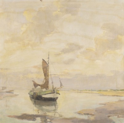 Auction <br>WATTENMEER MIT FISCHERBOOT