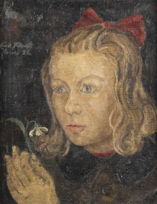Auktion <br>MÄDCHEN MIT SCHNEEGLÖCKCHEN. 1926