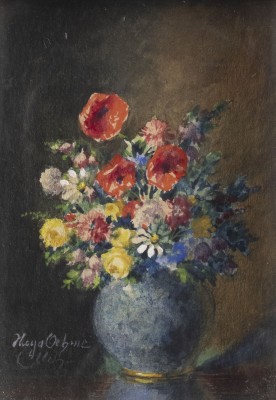 Auction <br>BLUMENSTRAUß MIT ROTEM FELDMOHN