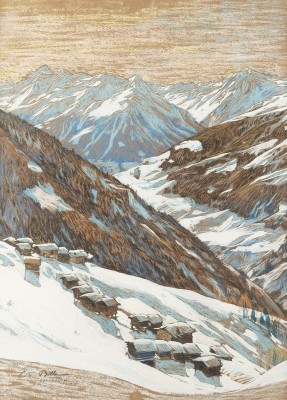 Auktion <br>WINTERLICHES HOCHGEBIRGE (CHANDOLIN) 1904