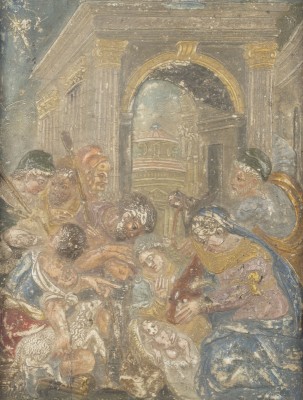 Auktion <br>RELIEF MIT 'ANBETUNG DER HIRTEN'