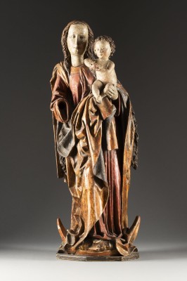 Auction <br>GROSSE MONDSICHEL MADONNA MIT DEM CHRISTUSKIND
