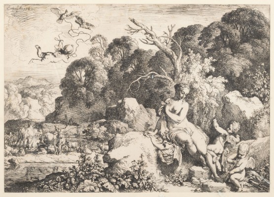 Bild VENUS MIT DEN LIEBESGÖTTERN IN EINER LANDSCHAFT (1742)