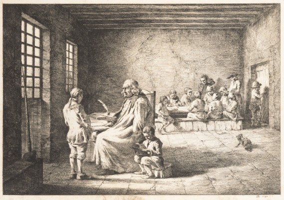 Bild 'DIE DORFSCHULE' (1780)