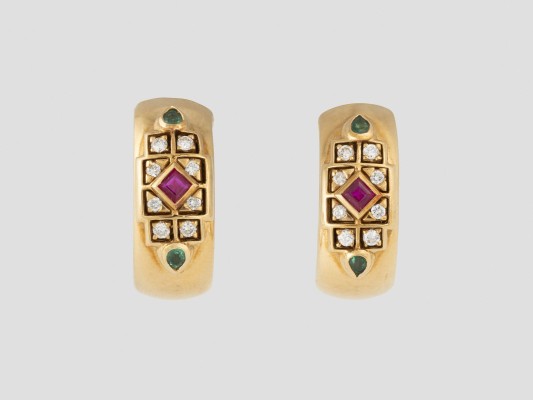 Picture PAAR OHRCREOLEN 'CARTIER'