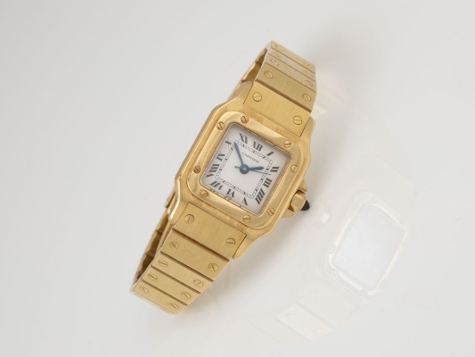 Auction <br>ARMBANDUHR 'CARTIER - SANTOS 0901 AUTOMATIK'