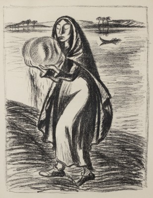 Auktion <br>PAAR GRAFIKEN ('DER GETREUE ECKART (ZUFRIEDENE FAMILIE)' (1924) / 'LEGENDE 1 (DIE WASSERKUGELN)' (1924))