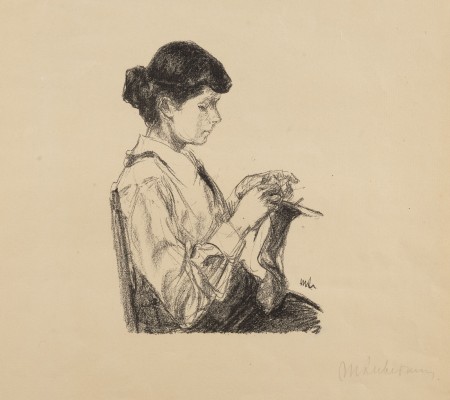 Auction <br>'STRICKENDES MÄDCHEN' (1915)