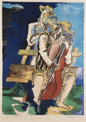 Auction <br>ZWEI BLATT: 'FEMME A LA GUITARRE' (1962) UND 'LES MUSICIENS' (1955)