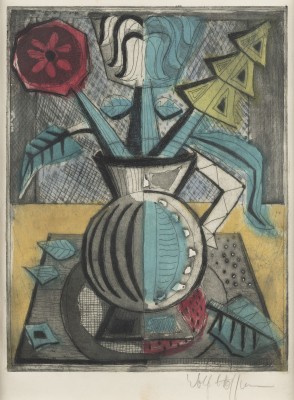 Bild STILLLEBEN MIT BLUMENVASE