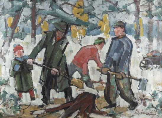 Auktion <br>'STUBBENRODEN IM WINTER' (1949)