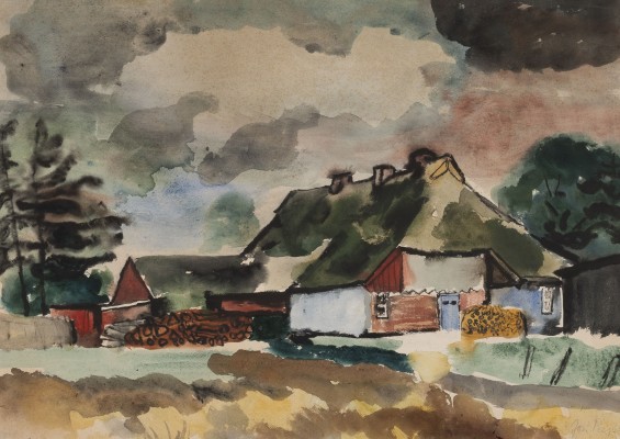Bild LANDSCHAFT MIT GUTSHOF