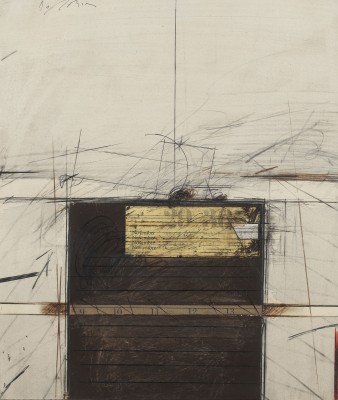Bild 'COLLAGIERTE FARBSTIFTZEICHNUNG' (1974)