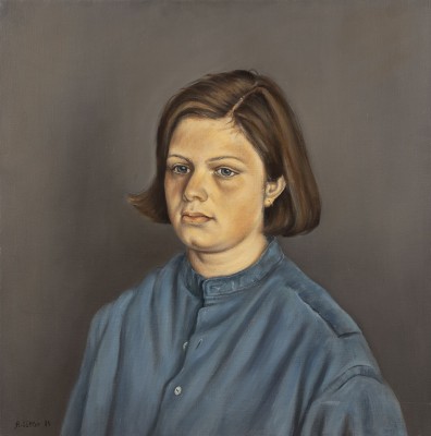Bild 'MÄDCHENPORTRAIT IM BLAUEN HEMD' (1984)