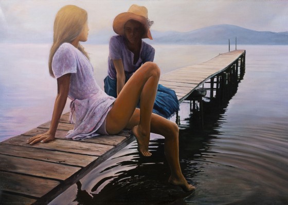 Bild AM STEG SITZENDE (1993)