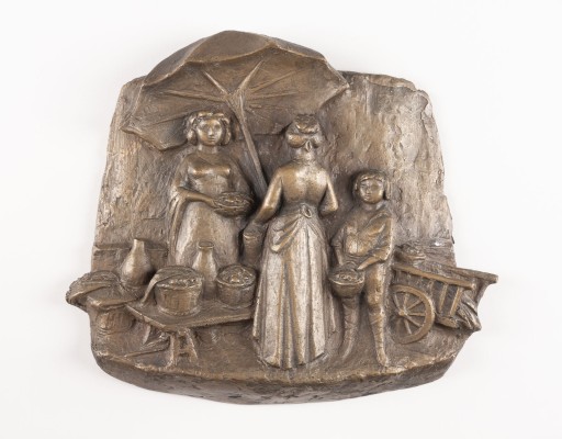 Picture BRONZE-RELIEF ALS VORENTWURF FÜR BRUNNEN