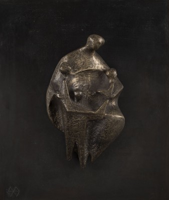 Bild BRONZERELIEF 'MUTTER MIT DREI KINDERN' (1961)