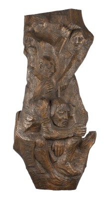 Bild MASSIVES HOLZRELIEF 'FIGURENGRUPPE' (1971)