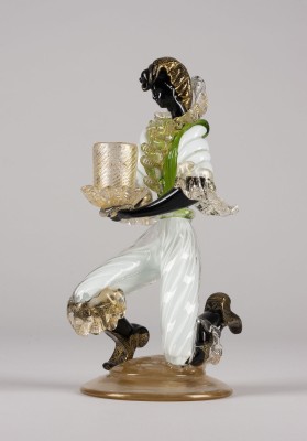 Auktion <br>FIGÜRLICHER GLASLEUCHTER MURANO